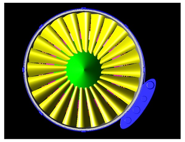 aircraft engine assembly 3d model - Aircraft Engine Assembly Model(REV) .dwg,.3dm or .3ds by RodgerSaintJohn