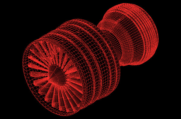 aircraft engine assembly 3d model - Aircraft Engine Assembly Model(REV) .dwg,.3dm or .3ds by RodgerSaintJohn