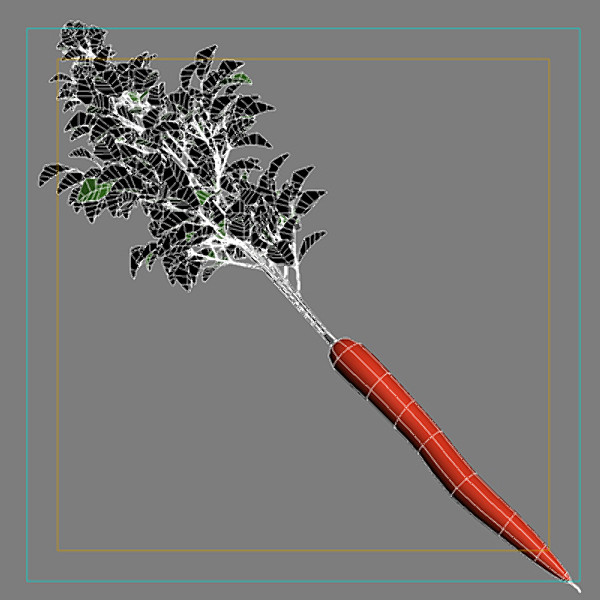 3d model of carrot vegetable - Carrot by CutCat