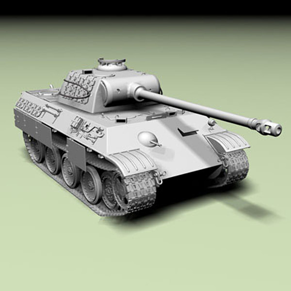 3d panther ausf tank model - panther Ausf_A tank by gadgetworks