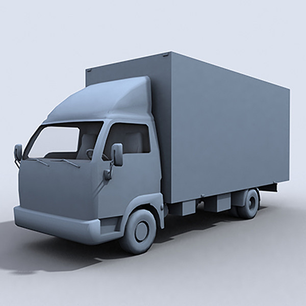 3d small transport truck 2 - Small Transport Truck 2 by papillon