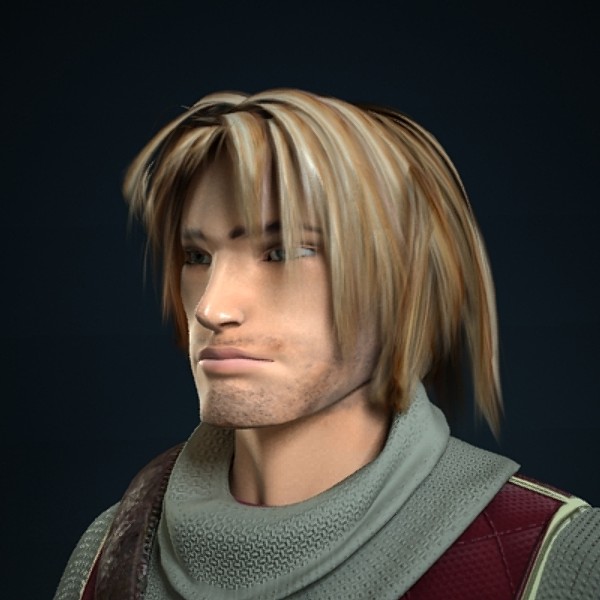 medieval warrior man 3d model - Warrior by Artell