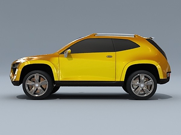 seat tribù concept suv 3d model - Seat Tribù concept by fabelar