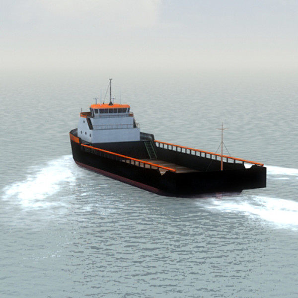 platform supply vessel 3d model - CargoG_SupplyVessel_Max.zip by ES3DStudios