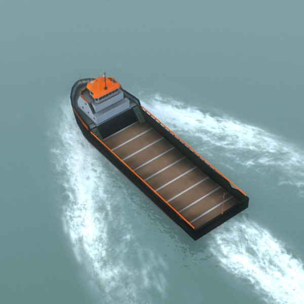 platform supply vessel 3d model - CargoG_SupplyVessel_Max.zip by ES3DStudios