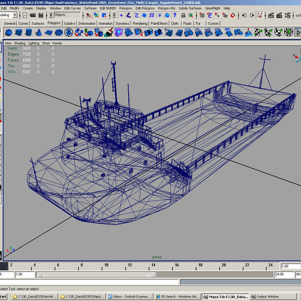 platform supply vessel 3d model - CargoG_SupplyVessel_Max.zip by ES3DStudios