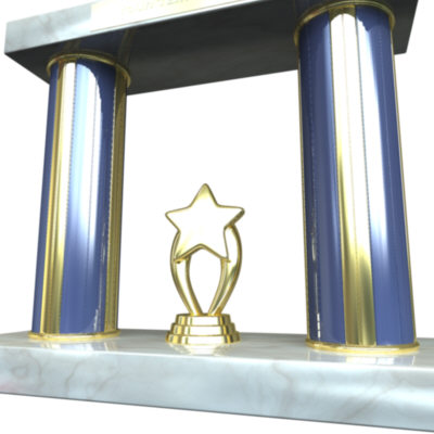 3d soccer trophy model - Soccer Trophy by AhearnART