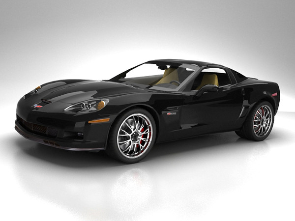 3ds max chevrolet corvette z06 standard - Chevrolet Corvette Z06 standard materials by fabelar