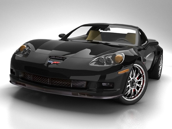 3ds max chevrolet corvette z06 standard - Chevrolet Corvette Z06 standard materials by fabelar
