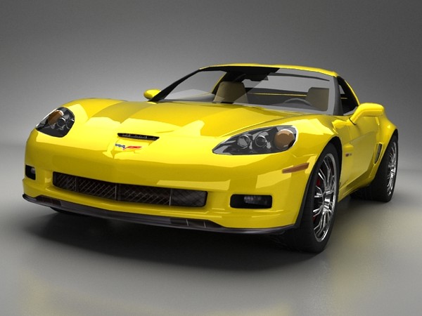 3ds max chevrolet corvette z06 standard - Chevrolet Corvette Z06 standard materials by fabelar