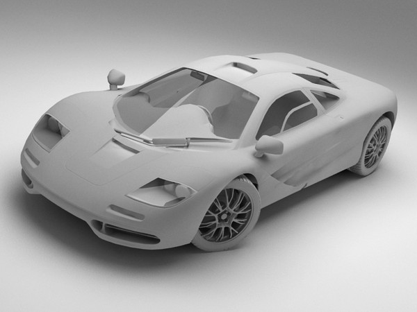 3d mclaren f1 standard materials model - McLaren F1 standard materials by fabelar