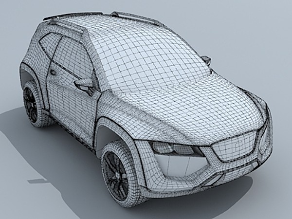 seat tribù concept suv 3d model - Seat Tribù concept by fabelar