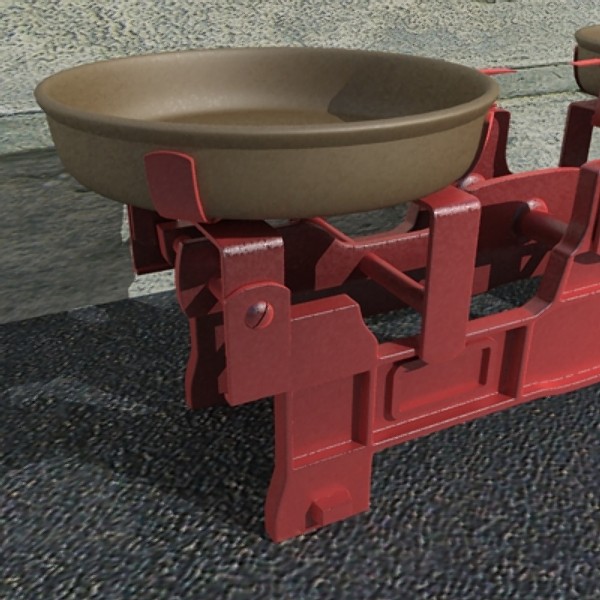 3d traditional weighing scale - Traditional Weighing scale by shank3d