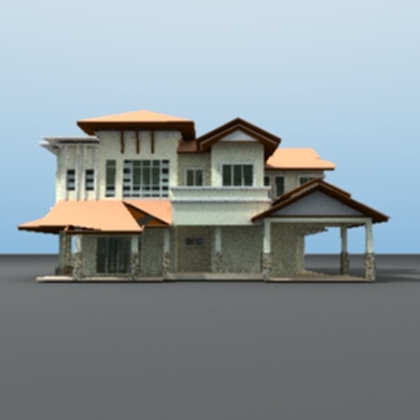 modern bungalow 3d 3ds - bungalow3ds-3.zip by thinice
