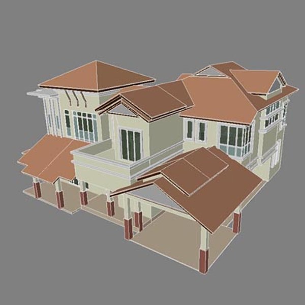 modern bungalow 3d 3ds - bungalow3ds-3.zip by thinice