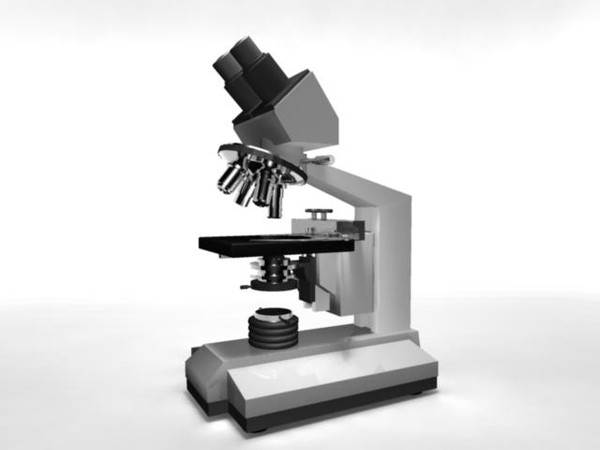 microscope 3d obj - Microsope. by My3DGuy