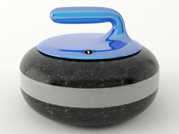 curling stone brooms max - Curling Stone and Brooms by Tornado Studio