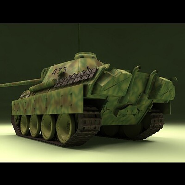 3dsmax panther d tank - Panther 