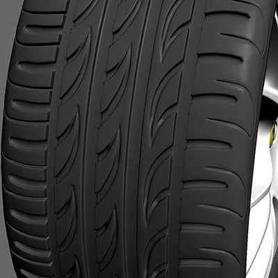 3d car wheel pirelli zero model - car WHEEL pirelli zero nero TIRE by radoxist