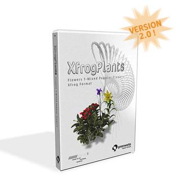 xfrogplants zebra plant 3d model - XfrogPlants Zebra Plant by xfrog