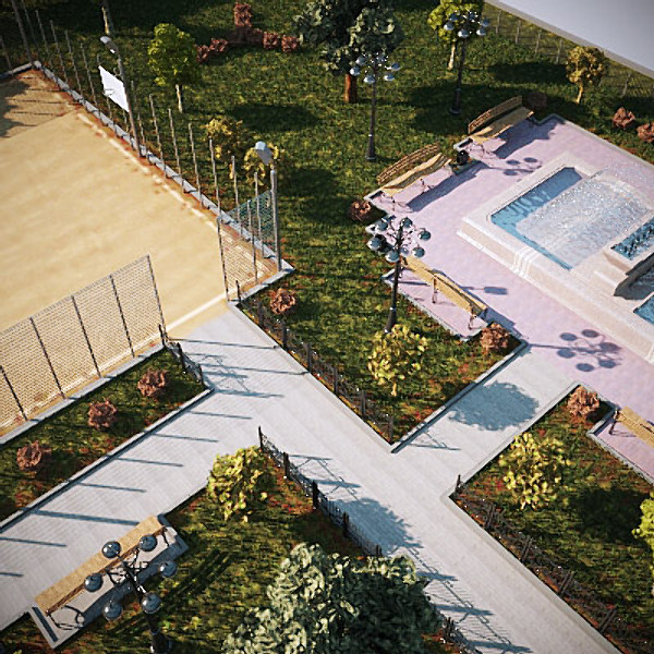 3d model smal park high-poly day - Smal Park High poly Day by Stubborn3D