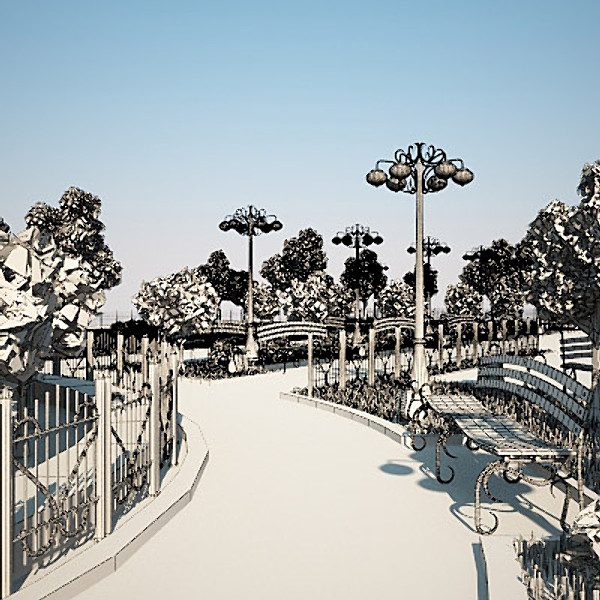 3d model smal park high-poly day - Smal Park High poly Day by Stubborn3D