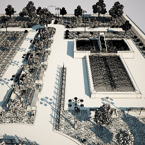 3d model smal park high-poly day - Smal Park High poly Day by Stubborn3D