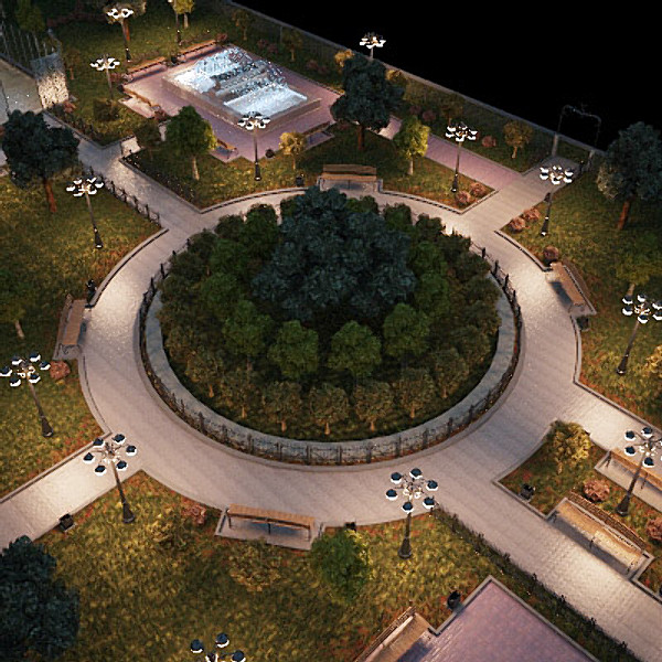 3d model smal park high-poly day - Smal Park High poly Day by Stubborn3D