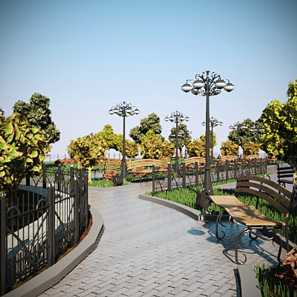 3d model smal park high-poly day - Smal Park High poly Day by Stubborn3D