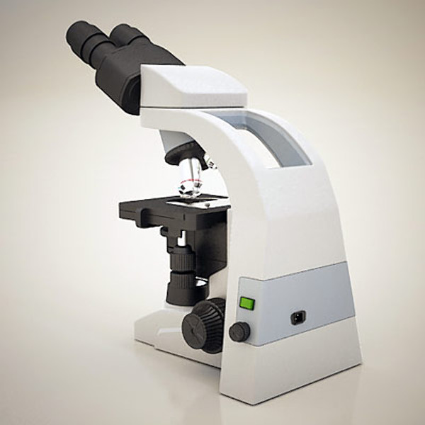 3d model biological microscope micro - Biological Microscope by QLEE