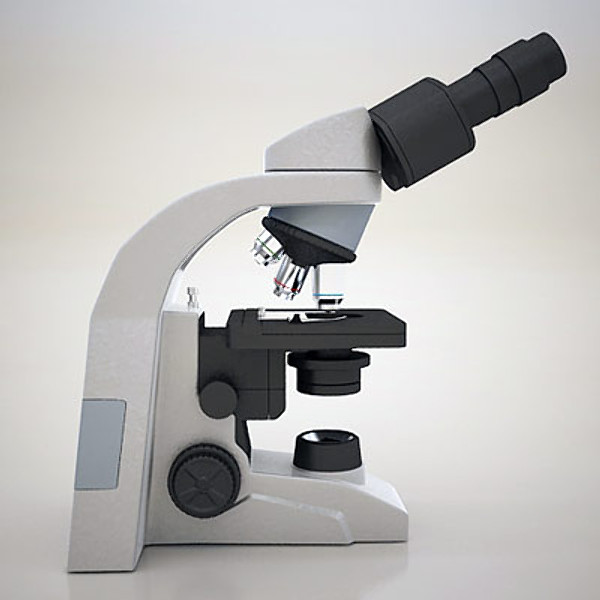 3d model biological microscope micro - Biological Microscope by QLEE