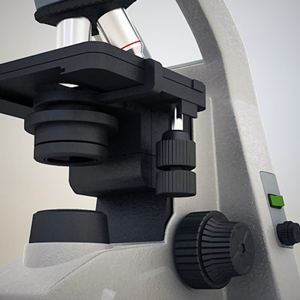 3d model biological microscope micro - Biological Microscope by QLEE