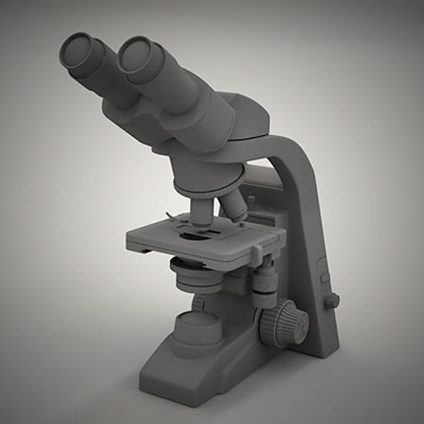 3d model biological microscope micro - Biological Microscope by QLEE