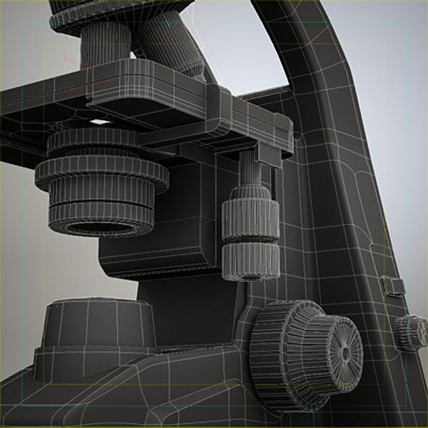 3d model biological microscope micro - Biological Microscope by QLEE