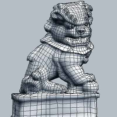sculpture statue 3d max - S_dog by 3d_Wanderer