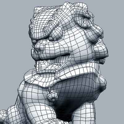 sculpture statue 3d max - S_dog by 3d_Wanderer