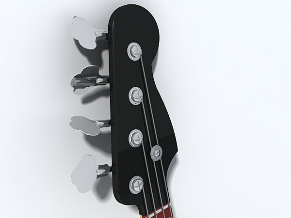 bass guitar 3ds - bass_guitar by monkeyodoom