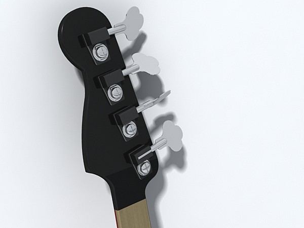bass guitar 3ds - bass_guitar by monkeyodoom