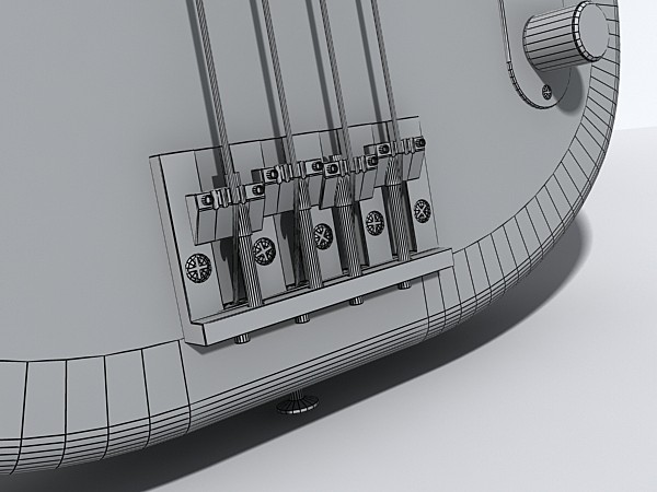bass guitar 3ds - bass_guitar by monkeyodoom