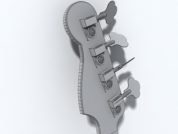 bass guitar 3ds - bass_guitar by monkeyodoom