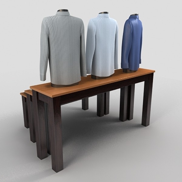 dress shirt table 2 3ds - dress shirt table 2 by monkeyodoom