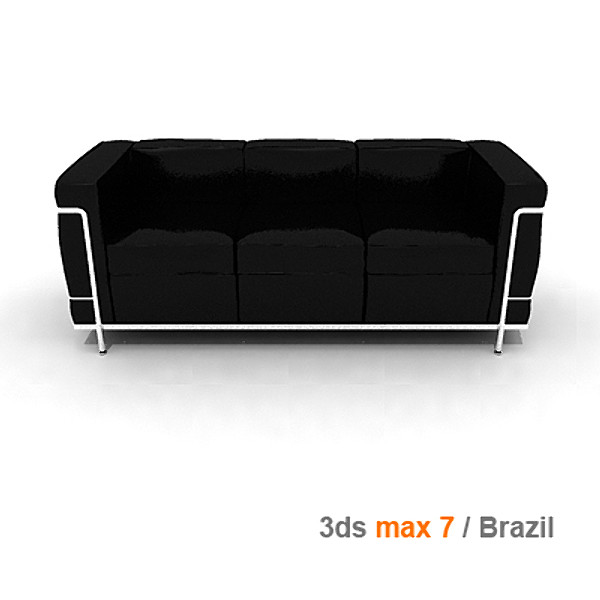3d le corbusier lc2 3 model - lc2 3 seats by lajhar