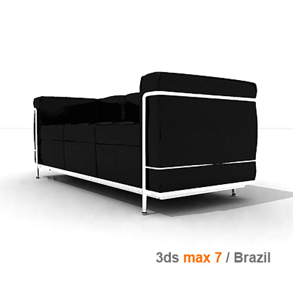 3d le corbusier lc2 3 model - lc2 3 seats by lajhar