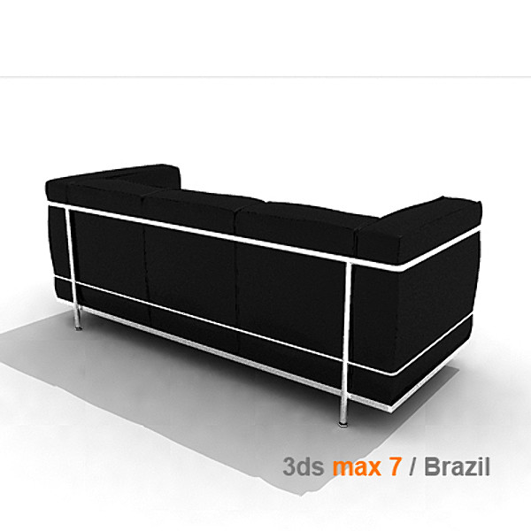 3d le corbusier lc2 3 model - lc2 3 seats by lajhar