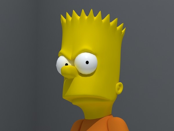 3ds max bart simpson - Bart Simpson by fabelar