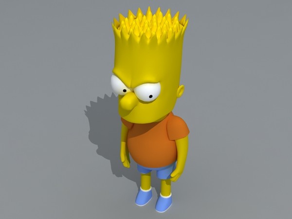 3ds max bart simpson - Bart Simpson by fabelar