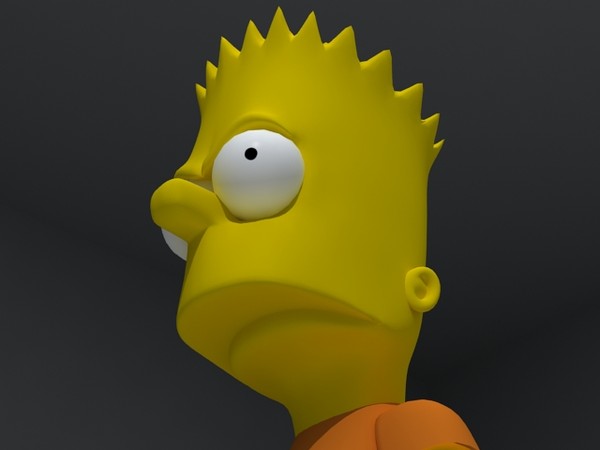 3ds max bart simpson - Bart Simpson by fabelar