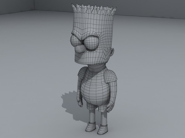 3ds max bart simpson - Bart Simpson by fabelar