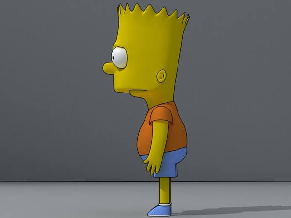 3ds max bart simpson - Bart Simpson by fabelar
