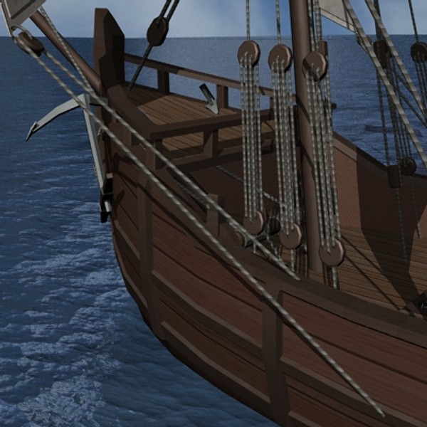 obj caravel pinta santa clara - Caravel Pinta by mostlysquare